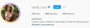 Sarah Russi Wiki: Biography, Age, Girlfriend, Partner, Net worth