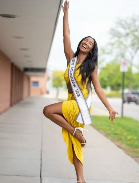 Taylor won the title of Miss Michigan USA