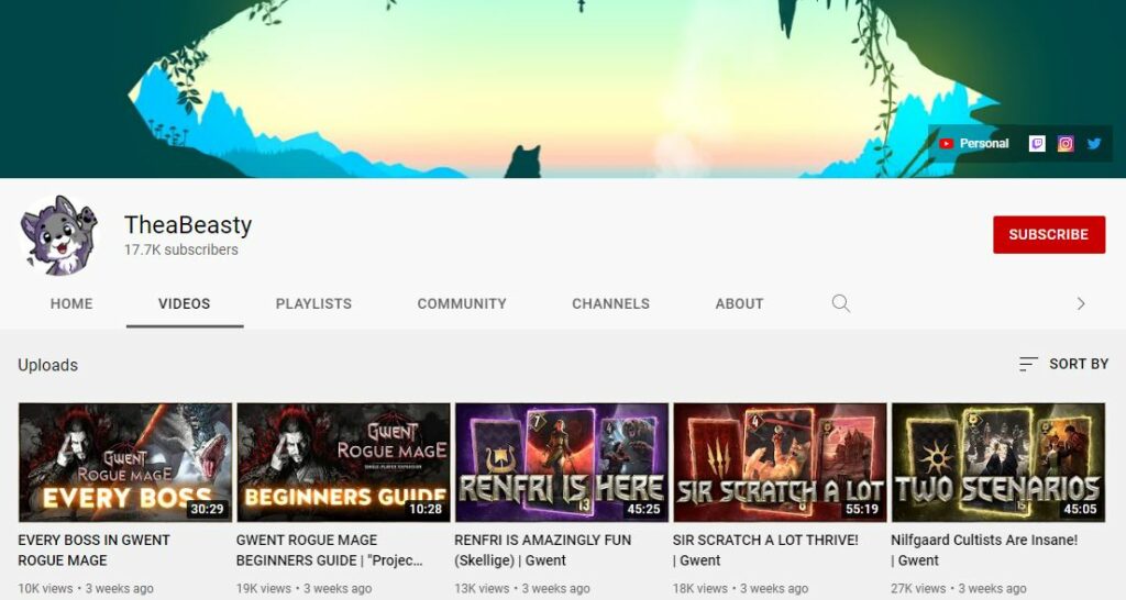 Thea Booysen YouTube channel