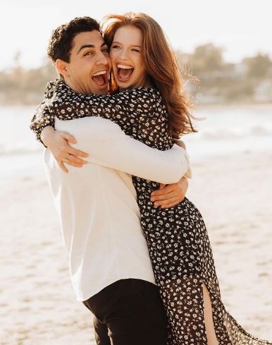 Trevor with his girlfriend Jordan Clark