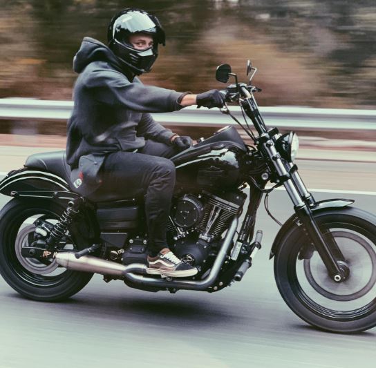 Woodroffe likes to ride motorcycle