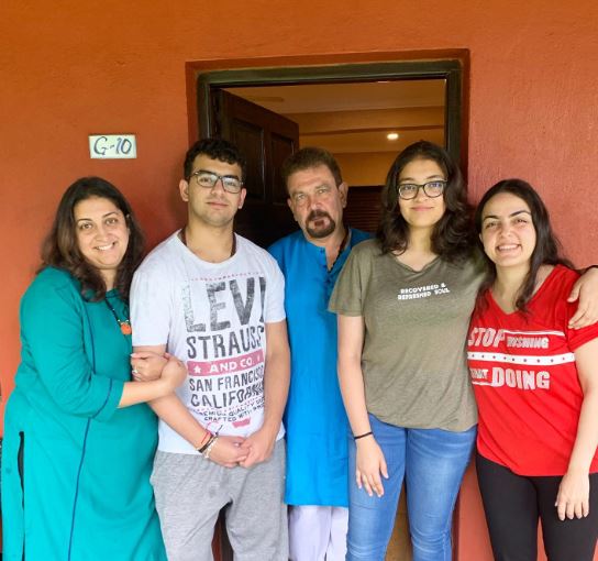 Zoish with her family