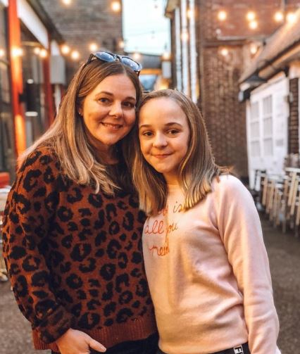 Abby James Witherspoon and her mom
