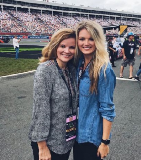 Alex Weaver with her mother