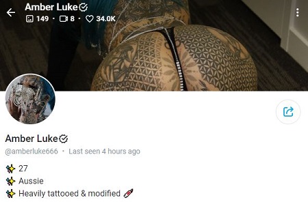 Amber Luke Career- Adult Model, Onlyfans, Social Media Star