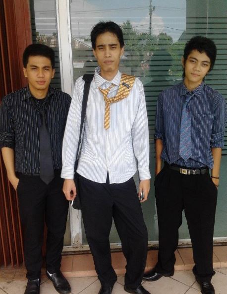 An old photo of Furran and his friends