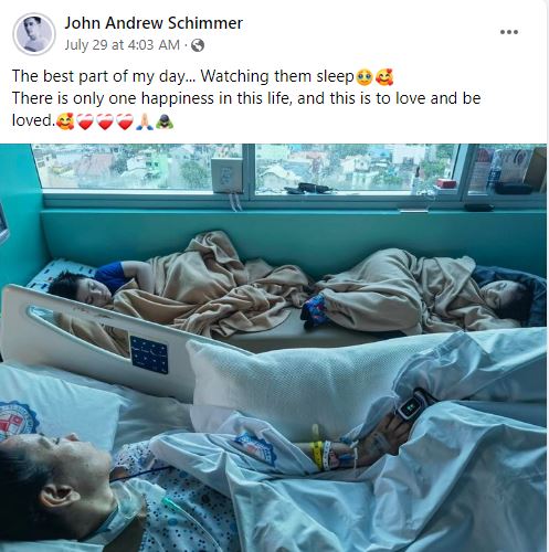 Andrew Schimmer wife is suffering from severe asthma attack