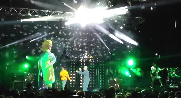 Arles appeared with Fred Durst at music concert