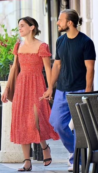 Brandon spotted with actress Emma Watson