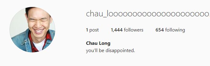 Chau Long IG handle