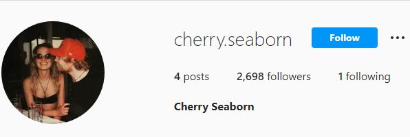 Cherry's Instagram profile