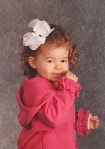 Childhood photo of Addison