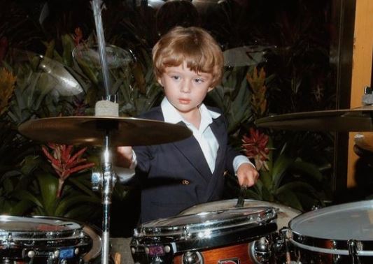 Childhood photo of Barron