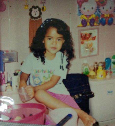 Childhood photo of Susan