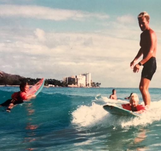 Childhood photo of Tyler with his dad John Stanaland and brother Trevor Stanaland