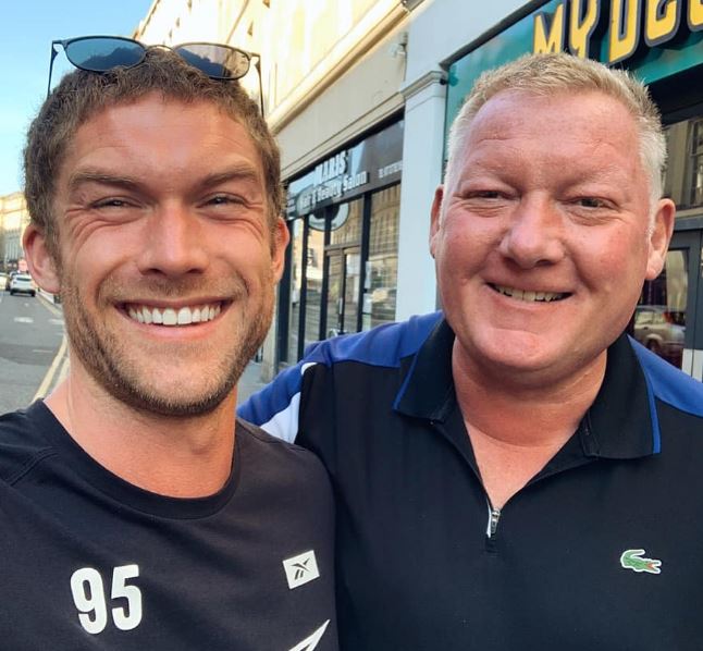 Chris Williamson with his dad