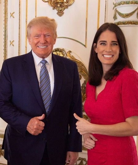 Christina Bobb with Donald Trump