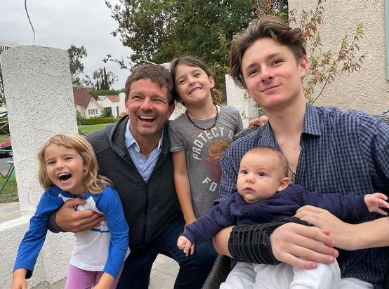 Coleman with his kids