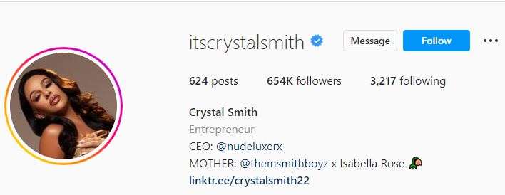 Crystal Renay's Instagram