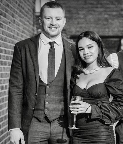 Eiri Munro with her ex boyfriend
