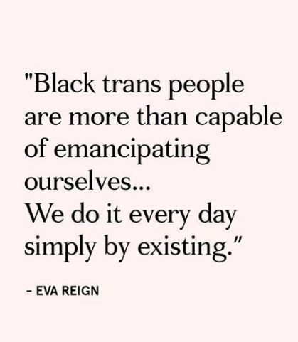 Eva Reign supports trans community