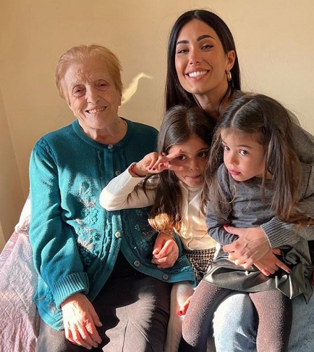 Federica Nargi with her grandmother