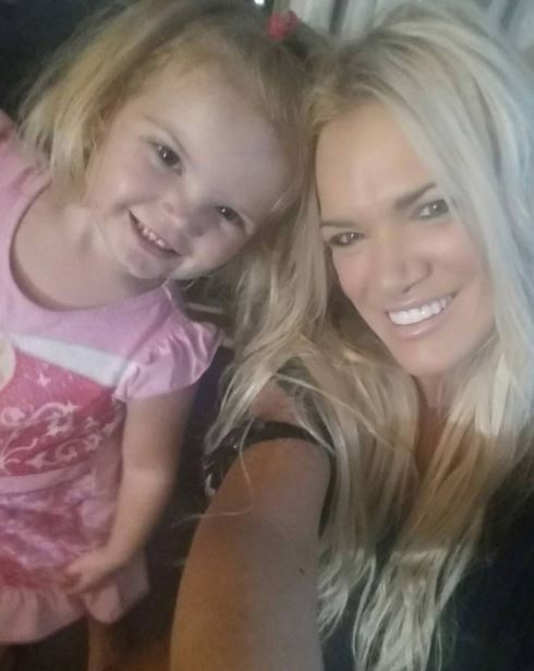 Gina with her granddaughter