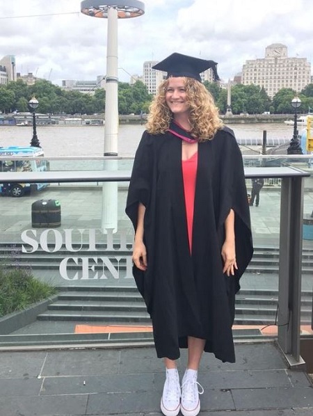 Grace Campbell getting her degree