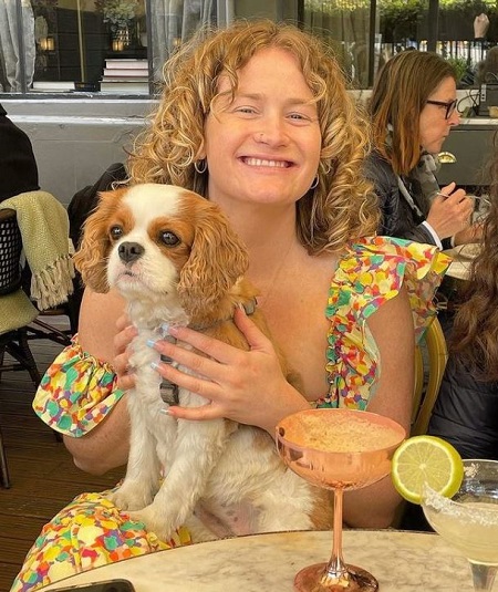 Grace Campbell with her dog