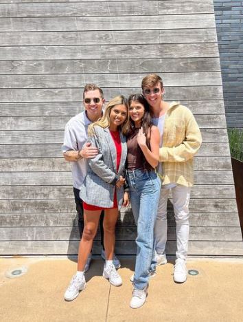 Grant with his friends