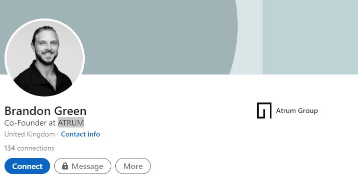 Green's LinkedIn account