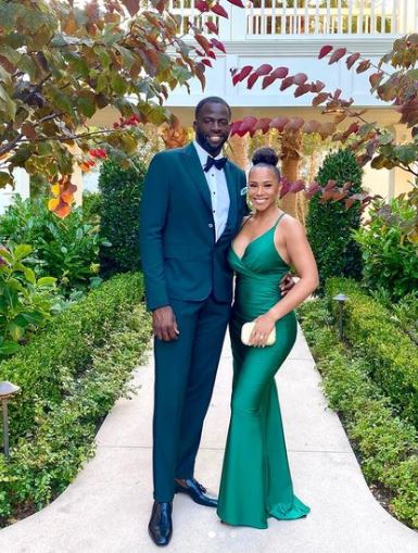 Hazel with her husband Draymond Green