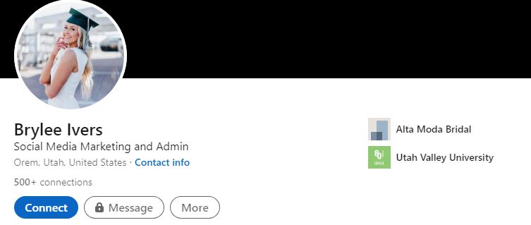 Ivers's LinkedIn account