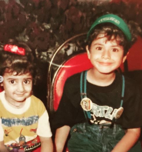 Kunal Rawal old image with his sister
