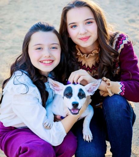 Madeleine with her sister Violet McGraw