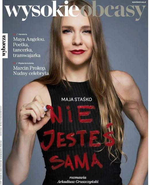 Maja featured on magazine cover
