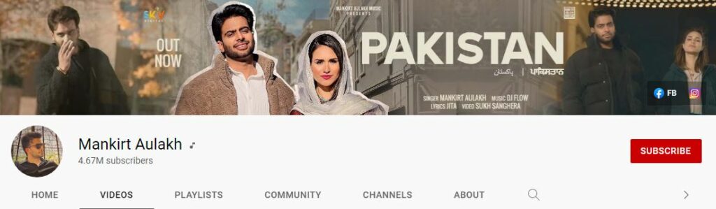 Mankirt's Youtube channel