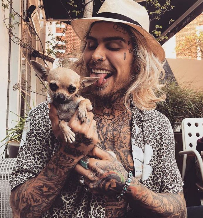 Marco Pierre White Jr has a pet dog