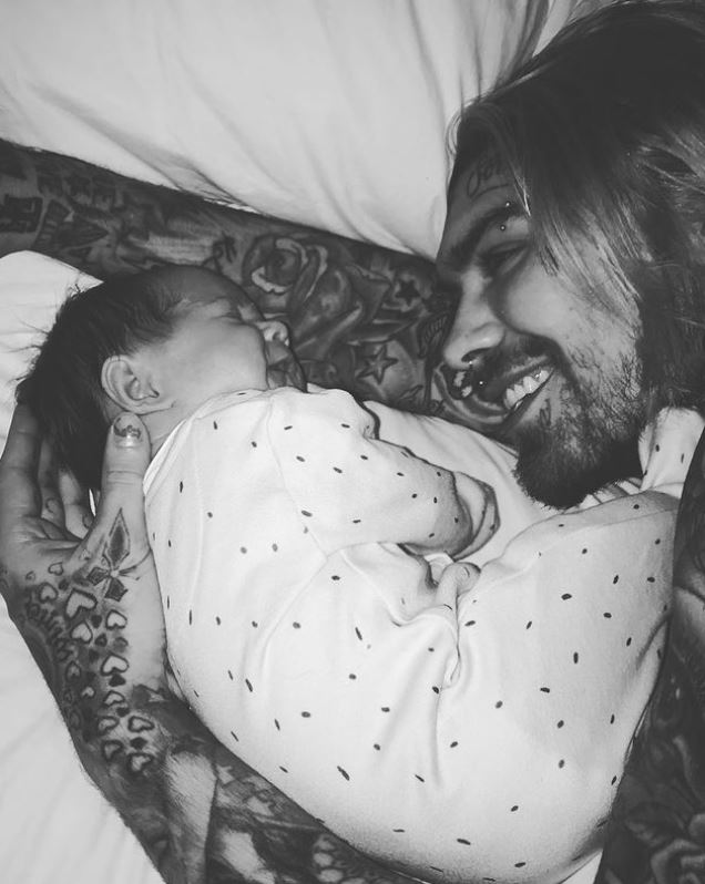 Marco Pierre White Jr with his daughter