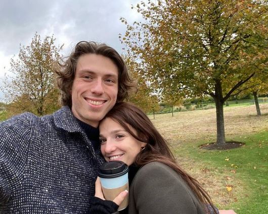 Marisa Abela with her boyfriend