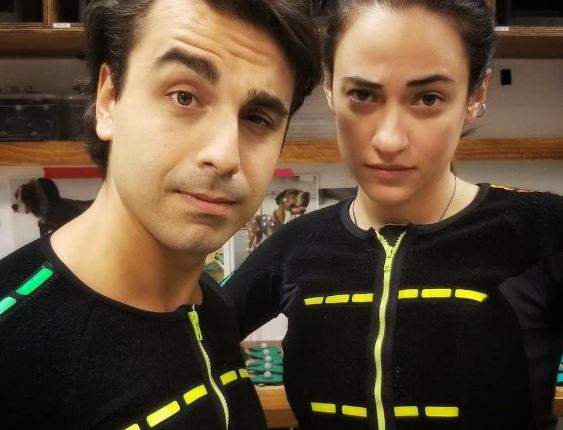 Melissanthi Mahut with fellow actor Micheal Antonakos