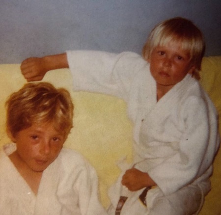 Mescal Wasilewski childhood picture with his brother