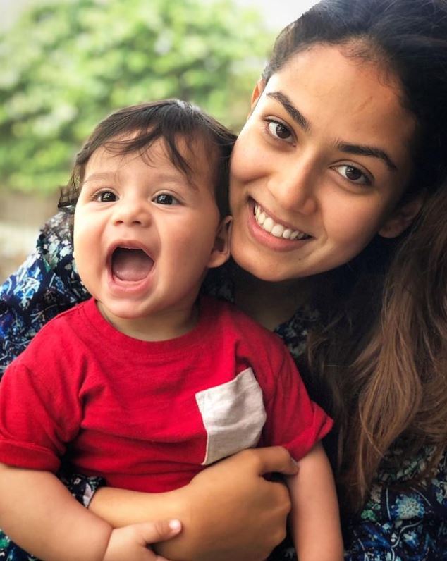 Mira Rajput and her son