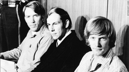 Old Picture of James Schoenfeld, Frederick Woods and Richard Schoenfeld (left to right).