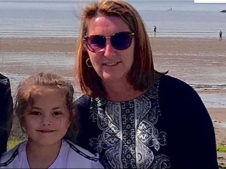 Olivia Pratt Korbel with her mother