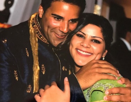 Omar Sachedina with his sister