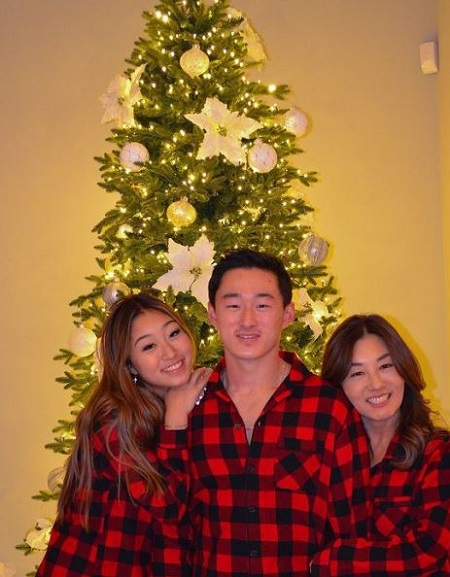Paige Taylor with her sister and brother