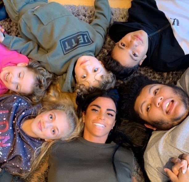 Princess with her mom and siblings