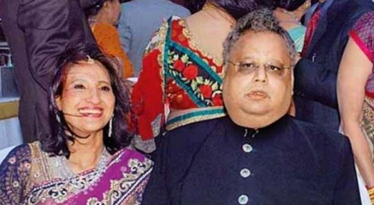 Rekha Jhunjhunwala with her husband