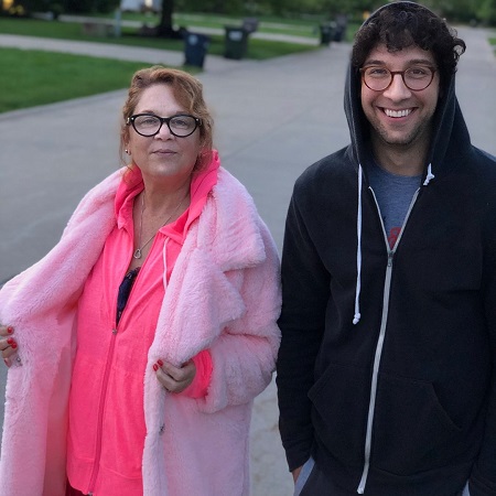 Rick Glassman with his mother